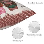 Henkilökohtainen Besties sietää idiootit ja pitää toisiaan järjissään Throw tyynynpäällinen tyynynpäällinen joulu syntymäpäivälahja Besties ystävät sisaret