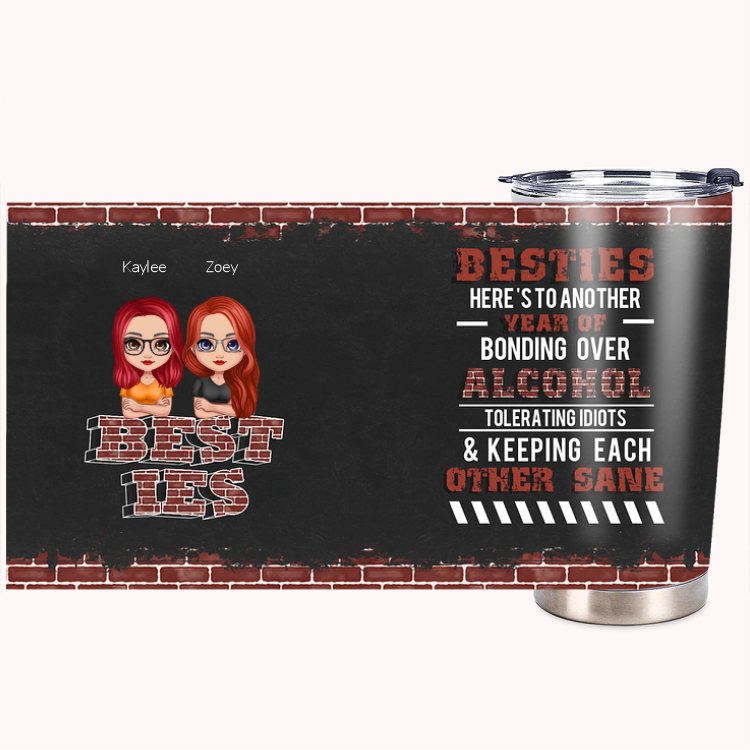 Gobelet personnalisé en acier inoxydable 20oz pour boissons chaudes et froides Cadeau de Noël Cadeau d'anniversaire pour la sœur