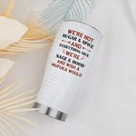 Vaso Curvo 30oz Personalizado We're Not Sugar And Spice Everything Nice Thanksgiving Christmas Gift for BBF Best Friend