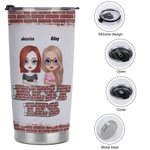 Henkilökohtainen Tässä on toinen vuosi Bonding yli alkoholin sietävät idiootit 20oz Tumbler ystävä kuumille ja kylmille juomille