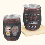 Henkilökohtainen Partners In Crime kanssa Graffiti tausta Viini Tumbler Hauska syntymäpäivälahja Bridal Shower lahja