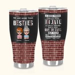 Henkilökohtainen Olemme enemmän kuin Besties Food Grade ruostumattomasta teräksestä kaareva Tumbler syntymäpäivä joulu matkailu lahja Sisters Besties