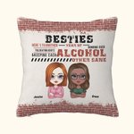 Henkilökohtainen Besties sietää idiootit ja pitää toisiaan järjissään Throw tyynynpäällinen tyynynpäällinen joulu syntymäpäivälahja Besties ystävät sisaret