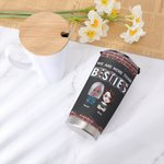 Henkilökohtainen Olemme enemmän kuin Besties 20oz ruostumattomasta teräksestä Tumbler päivittäiseen käyttöön Joululahja Syntymäpäivälahja parhaalle ystävälle