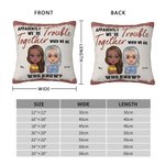 Personlig Tydligen är vi problem när vi är tillsammans Vem visste kasta kuddeöverdrag kudde födelsedag julklapp för vänner besties