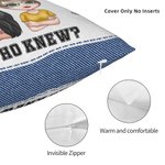 Henkilökohtainen Ilmeisesti olemme ongelmia yhdessä, kun olemme Kuka tiesi heittää tyynynpäällinen tyynynpäällinen tyyny Besties lahja sohva sisustus