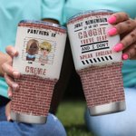 Henkilökohtainen Partners In Crime Besties 30oz Tumbler Double Wall tyhjiö vuoto todiste Best Friends lahja syntymäpäivälahja