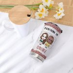 Henkilökohtainen Brick Tausta Partners In Crime 20oz ruostumattomasta teräksestä Tumbler joululahja syntymäpäivälahja ystävälle