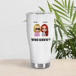 Henkilökohtainen Ilmeisesti olemme ongelmia, kun olemme yhdessä eristetty kaareva Tumbler Funny Ystävyys lahja Besties paras ystävä