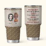 Personalised Besties Everything Nice We're Sage & Hood And Wish A Mufuka 30oz Tumbler Christmas Day Thanksgiving Birthday Gift