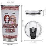 Henkilökohtainen Tässä on toinen vuosi Bonding yli alkoholin sietävät idiootit 20oz Tumbler ystävä kuumille ja kylmille juomille