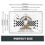 Personalizzato Happy Halloween Creep It Real Doormat Ghost Spooky Skeleton Pumpkin Doormat Decorazione per la casa Regalo di Halloween per amici e fam