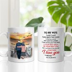 Henkilökohtainen Toivon, että voisin kääntää kellon takaisin Keraaminen C-tyypin kahva muki Vuosipäivä Muistolahja Syntymäpäivälahja pariskunnalle