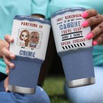 Personlig Partners In Crime Jeans 30oz vakuumisolerad tumbler Födelsedagspresent Soul Sister Gift