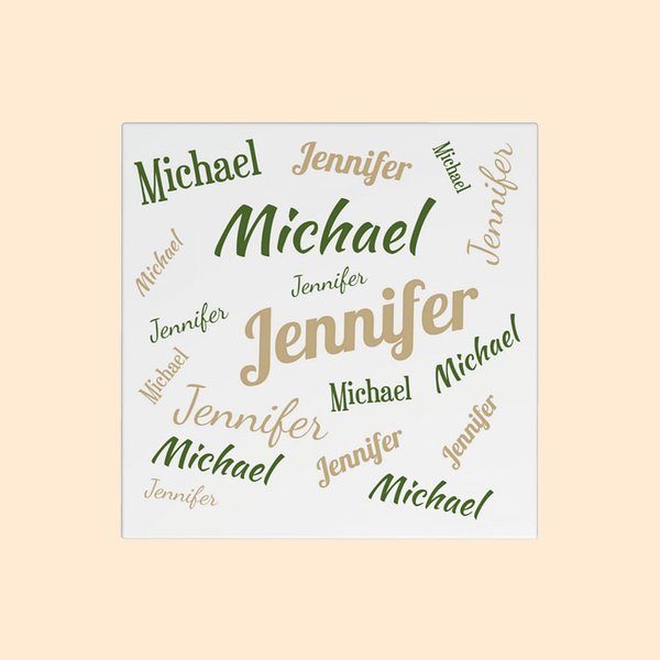 Set of 2 Square Signature Style Ceramic Coaster with Cork