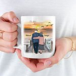 Henkilökohtainen Toivon, että voisin kääntää kellon takaisin Keraaminen C-tyypin kahva muki Vuosipäivä Muistolahja Syntymäpäivälahja pariskunnalle