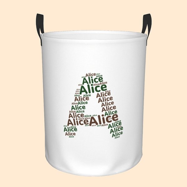 Name Toy Storage Basket Waterproof Oxford Cloth