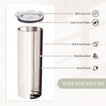 Personalisierte Geist Hund Pfote Fledermaus Stern Muster Skinny Vakuum isoliert 20oz Becher mit Strohhalm Halloween Geschenk für Hundeliebhaber