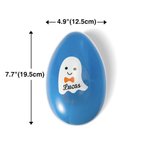 Personalized Halloween Cute Ghost Bat Egg Shape Candy Container with Name Halloween Trick or Treat Party Gift for Kids Children