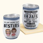 Henkilökohtainen Olemme enemmän kuin Besties Best Friend Aina kanssasi Wine Tumbler joululahja eristys vaikutus
