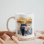 Henkilökohtainen Toivon, että voisin kääntää kellon takaisin Keraaminen C-tyypin kahva muki Vuosipäivä Muistolahja Syntymäpäivälahja pariskunnalle