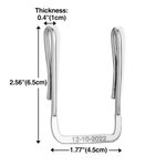 Personalized Tape Measure Clip Holder Stainless Steel Pocket Protector Measuring Tool Organizer Gift for Dad Woodworker Craftman