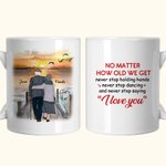 Personalized No Matter How Old We Get Ceramic C-type Handle Mug Anniversary Souvenir Gift Birthday Gift for Couple