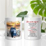 Mug personnalisé You Are The Only One en céramique avec anse en C Cadeau d'anniversaire Cadeau de Noël pour couple