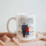 Henkilökohtainen rakastan sinua ikuisesti ja aina Keraaminen C-tyypin kahva muki vuosipäivä muistolahja syntymäpäivälahja pariskunnalle