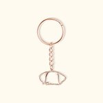 Portachiavi personalizzato in acciaio inossidabile con orecchie da cane e orecchie da gatto, con nome dell'animale domestico, regalo di compleanno in 