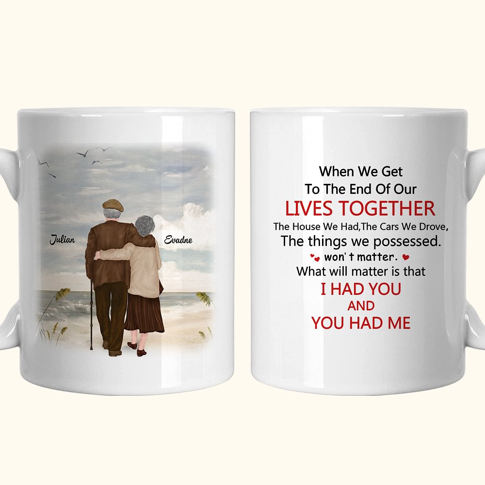 Mug personnalisé The Things We Possessed (Les choses que nous possédions) Mug en céramique avec anse en C Cadeau d'anniversaire Cadeau d'anniversaire
