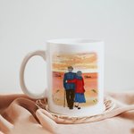 Gepersonaliseerde When We Get To The End of Our Lives Together Keramische C-type handvat Mok Koffiemok Verjaardagscadeau voor echtpaar