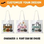 Gepersonaliseerde Halloween Trick or Treat Bag Herbruikbare Ghost Pumpkin Goodie Bag Snoep Tote Bag Halloween Feestartikelen