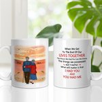Gepersonaliseerde When We Get To The End of Our Lives Together Keramische C-type handvat Mok Koffiemok Verjaardagscadeau voor echtpaar