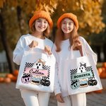 Gepersonaliseerde Halloween Trick or Treat Bag Herbruikbare Ghost Pumpkin Goodie Bag Snoep Tote Bag Halloween Feestartikelen