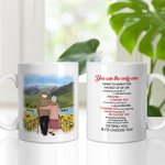 Henkilökohtainen Minä valitsen sinut tekemään elämää käsin käsin Keraaminen C-tyypin kahva muki Vuosipäivä lahja Syntymäpäivä lahja pariskunnalle