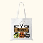 Gepersonaliseerde Halloween Trick or Treat Bag Herbruikbare Ghost Pumpkin Goodie Bag Snoep Tote Bag Halloween Feestartikelen