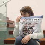 Coussin d'Oreiller Personnalisé Coussin d'Oreiller Anniversaire Cadeau de Noël pour Amis Décoration de Chambre d'Hôtes