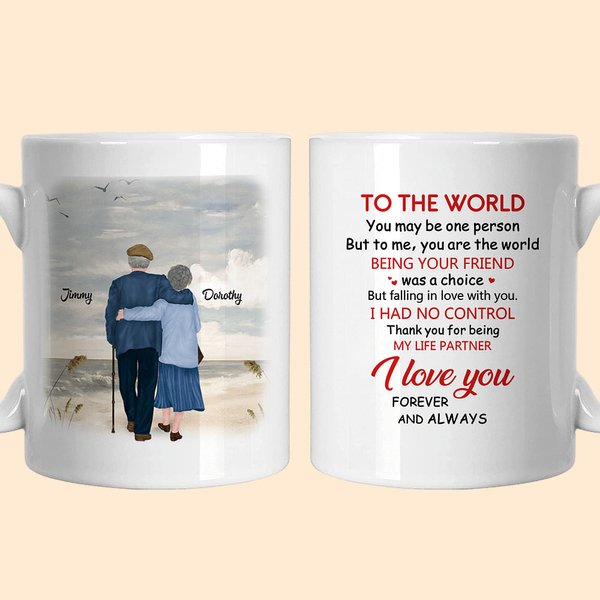 Gepersonaliseerde Faiiling In Love With You Keramische C-type handvat Mok Verjaardagscadeau Verjaardagscadeau voor paar