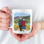 Henkilökohtainen kiitos siitä, että olet elämänkumppanini Keraaminen C-tyypin kahva muki Vuosipäivä muistolahja Syntymäpäivälahja pariskunnalle