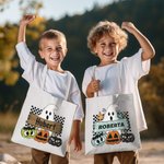 Gepersonaliseerde Halloween Trick or Treat Bag Herbruikbare Ghost Pumpkin Goodie Bag Snoep Tote Bag Halloween Feestartikelen