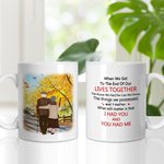 Henkilökohtainen kun pääsemme elämämme loppuun yhdessä kahva muki nimi vuosipäivä lahja syntymäpäivälahja lahja pariskunnalle