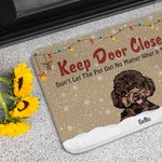 Henkilökohtainen Pidä ovi kiinni Hauska lemmikkieläinten ovimatto syntymäpäivä joululahja koiralle kissalle lemmikkieläinten ystäville