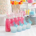 Personalized Initials Drink Topper Acrylic Mirror Tags Anniversary Wedding Party Favor Gift for Couple