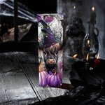 Gepersonaliseerde Baby Highland Koe Heks 20oz Skinny Tumbler met deksel en rietje Halloween Thanksgiving Gift voor kinderen Cow Lover