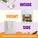 Gepersonaliseerde Halloween Trick or Treat Bag Herbruikbare Ghost Pumpkin Goodie Bag Snoep Tote Bag Halloween Feestartikelen