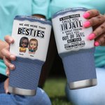 Henkilökohtainen Jeans Style Olemme enemmän kuin Besties Hyvä ystävä 30oz Vacuum eristetty Tumbler Syntymäpäivä Christmast lahja Bestiesille