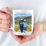 Personlig Jag önskar att jag kunde vrida tillbaka klockan Keramisk C-typ handtag Mugg Jubileumspresent Födelsedag Julklapp för par