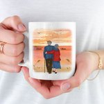 Gepersonaliseerde When We Get To The End of Our Lives Together Keramische C-type handvat Mok Koffiemok Verjaardagscadeau voor echtpaar