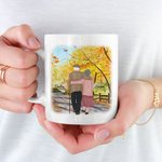 Personlig Du kanske är en person men för mig är du världen Keramisk C-typ handtagsmugg Jubileumspresent Födelsedagspresent för par